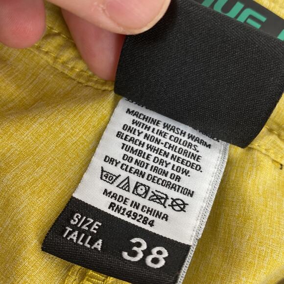 Wave Life Men's Short Mustard Yellow size 38 Beach Outdoor Board Hybrid Shorts - Picture 7 of 7